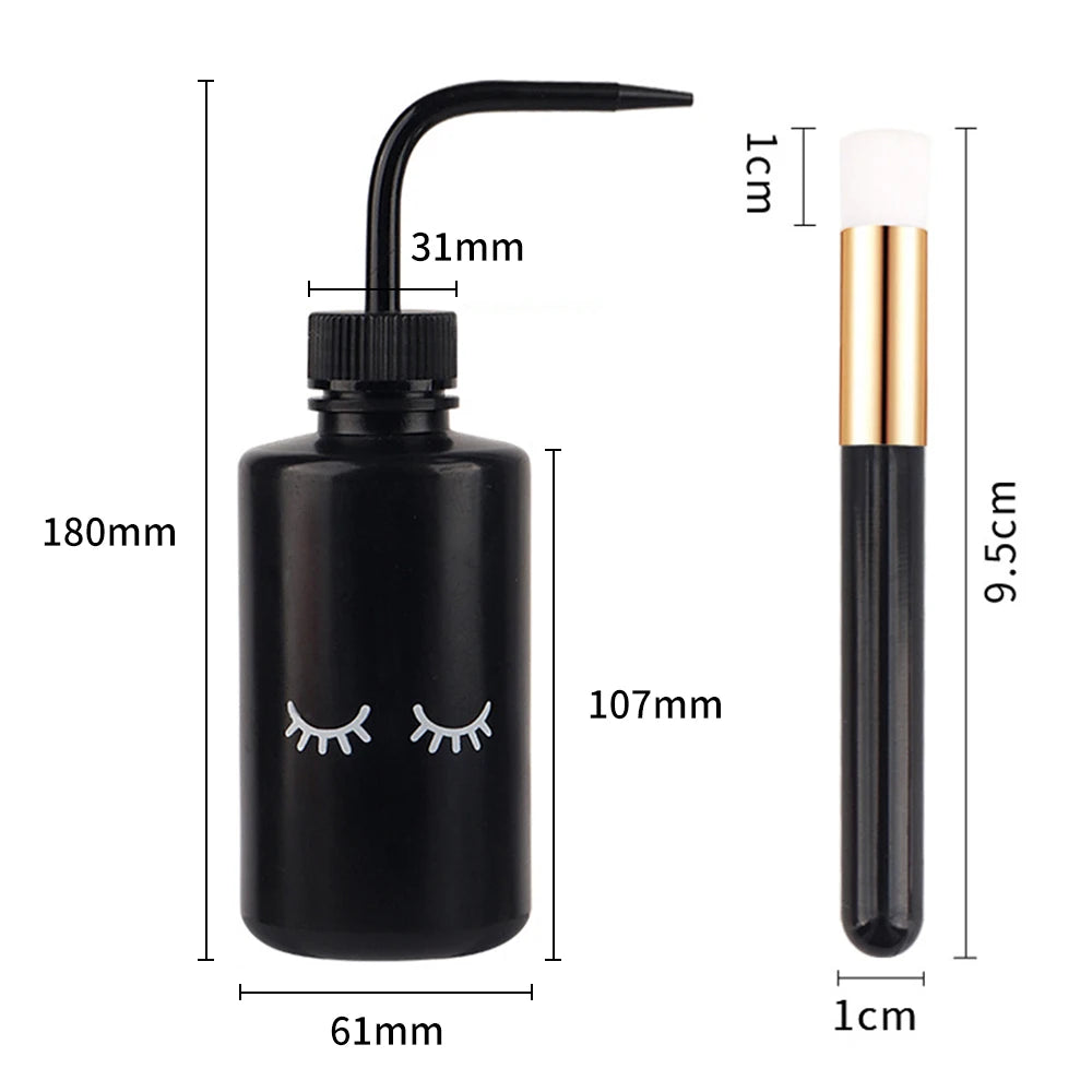 Eyelash Cleaning Brush Bottle Set Remover Makeup Tools Eyelash Extension Supplies Cleaning Brush Bottle Kit Lash Shampoo Brush