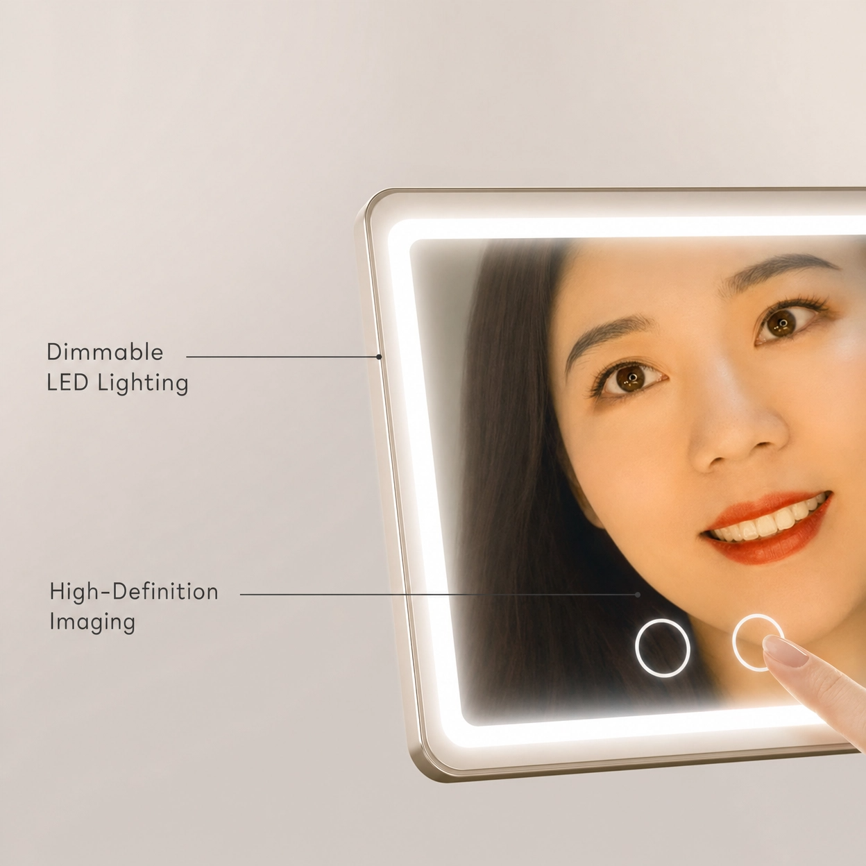 Rechargeable Car Vanity Mirror | Portable LED Makeup Mirror