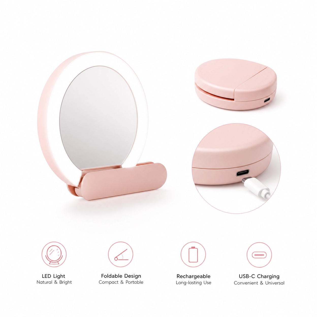 Portable LED Makeup Mirror - Buy Portable LED Makeup Mirror